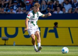 Luca Netz brachte Gladbach mit 1:0 in Führung.