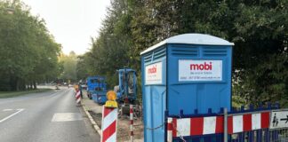 Die Stelle der Sperrung. Foto: Kreisstadt Mettmann