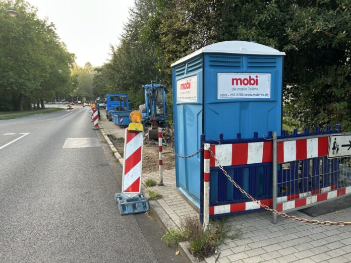 Die Stelle der Sperrung. Foto: Kreisstadt Mettmann