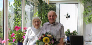 Marlies und Waldemar Hintz feierten ihren 65. Hochzeitstag. Foto: Stadt Erkrath