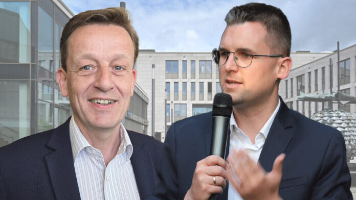 Neuer Bürgermeister in Ratingen: Rainer Vogt oder Patrick Anders? Fotos: Heinz/Kehren/Montage: Volkmann