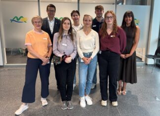 Zu Beginn der Woche wurden die Studierenden von Kreisdirektor Philipp Gilbert und Gesundheitsamtsleiterin Dr. Ruzica Susenburger begrüßt. Foto: Kreis Mettmann