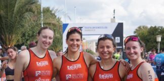 Kathrin Harnischmacher, Florentine Anaç-Exner, Franzi Holl und Lisa Rose waren erfolgreich bei dem jüngsten Wettkampf. Foto: TTR 08