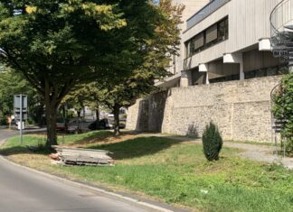 Der untere Wehrgang mit der Grabenzone, Bild: Stadt Ratingen