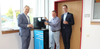 An Erkraths Grundschule gibt es neue Wasserspender. Foto: Stadt Erkrath