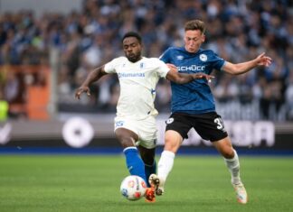 Lieferten sich eine umkämpfte Partie: Arminia Bielefeld und der 1. FC Magdeburg.