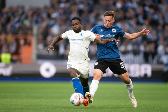 Lieferten sich eine umkämpfte Partie: Arminia Bielefeld und der 1. FC Magdeburg.
