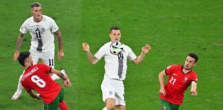 Zan Celar (M) traf dreimal im Geheimtest