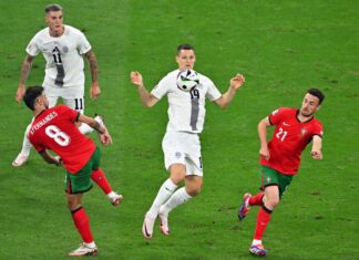 Zan Celar (M) traf dreimal im Geheimtest