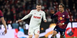 Luca Kilian (l) in seinem bis dato letzten Bundesligaspiel.