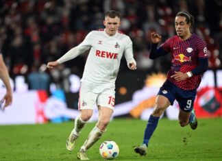 Luca Kilian (l) in seinem bis dato letzten Bundesligaspiel.