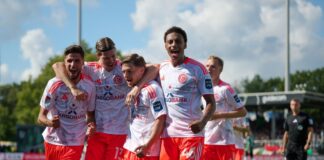 Sieg nach Rückstand: Die Fortuna jubelte am Sonntag in Münster.