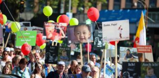 3000 Menschen beteiligten sich nach Veranstalterangaben in Köln am «Marsch für das Leben».