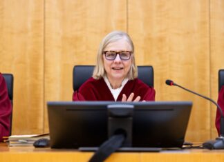 Barbara Dauner-Lieb, Präsidentin des Verfassungsgerichtshofs für das Land Nordrhein-Westfalen, verkündet am Dienstag in Münster ein Urteil. (Archivbild)
