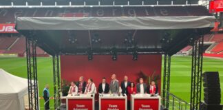 Die drei Kandidatenteams für den neuen Vorstand beim 1. FC Köln. 