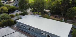 Die Schulcontainer sollen eine Übrrgangslösung sein. Foto: Kreis ME