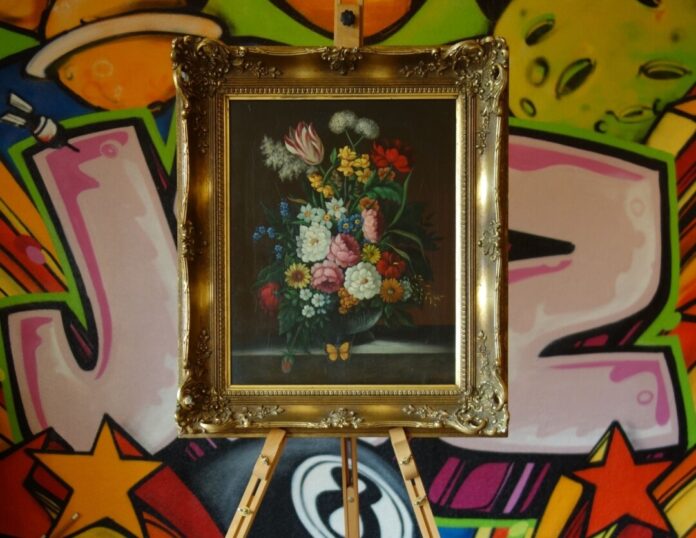 Dieses Blumenstillleben wird am 12. Oktober neben weiteren Ölgemälden im Treff zu sehen sein. Foto: Stadt Ratingen Dieses Blumenstillleben wird am 12. Oktober neben weiteren Ölgemälden im Treff zu sehen sein. Foto: Stadt Ratingen