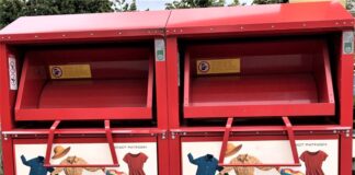 So sehen die neuen Altkleidercontainer der Stadt Ratingen aus.  Foto: Stadt Ratingen