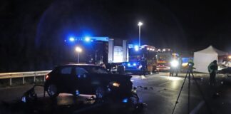 Der Falschfahrer wurde bei dem Unfall tödlich verletzt.