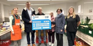 Lhoist-Mitarbeiter unterstützen Wülfrather Tafel