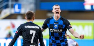 Paderborns Matchwinner Steffen Tigges.