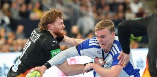DHB-Team begrüßt «Monster» Kiesler: EM-Grundstein ist gelegt DHB-Debütant Tom Kiesler schreckte vor keinem Zweikampf zurück.