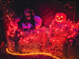 Im Halloween-Haus in Mettmann geht es gruselig zu. Foto: privat