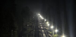 Nachtbaustelle an der S& Trasse zwischen Ratingen Ost und Hösel , Bild: Alexander Heinz