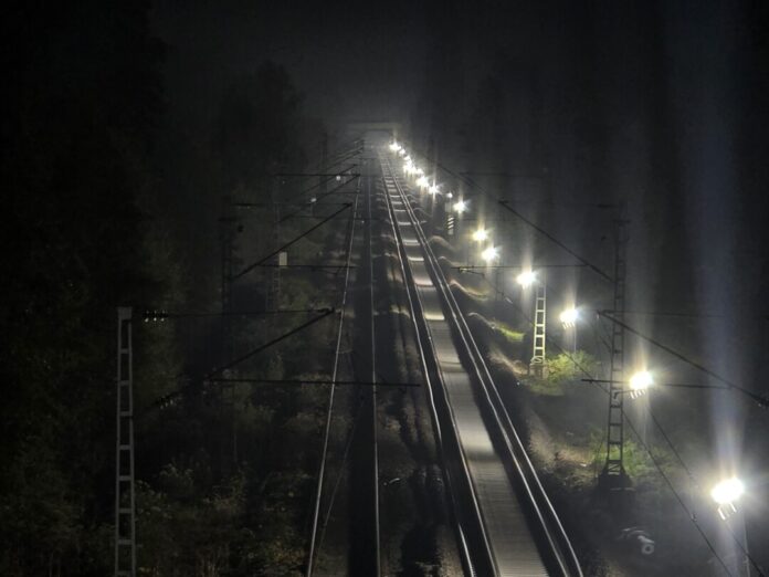 Nachtbaustelle an der S& Trasse zwischen Ratingen Ost und Hösel , Bild: Alexander Heinz