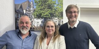 Mettmanner Wählergemeinschaft hält Mitgliederversammlung ab Volker Klein, Sabine Hauswald und Felix Spiecker. Foto: MUT