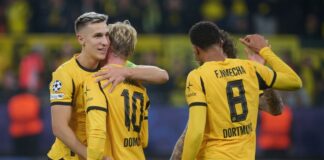 Nico Schlotterbeck (l) saß gegen Bilbao zunächst auf der Bank.