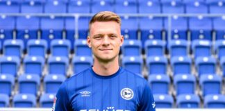 Arminia Bielefeld verlängert mit Innenverteidiger Schneider Hat seinen Vertrag vorzeitig verlängert: Arminia Bielefelds Leon Schneider. (Archivbild)