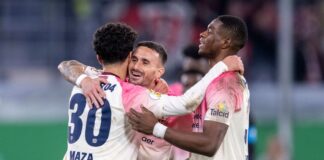 Steht nach hartem Kampf und Verlängerung im Pokal-Achtelfinale: Bayer Leverksuen. 