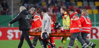 Zimmermann nach hartem Treffer in «stabilem Zustand» Matthias Zimmermann wurde noch während des Spiels ins Krankenhaus eingeliefert.