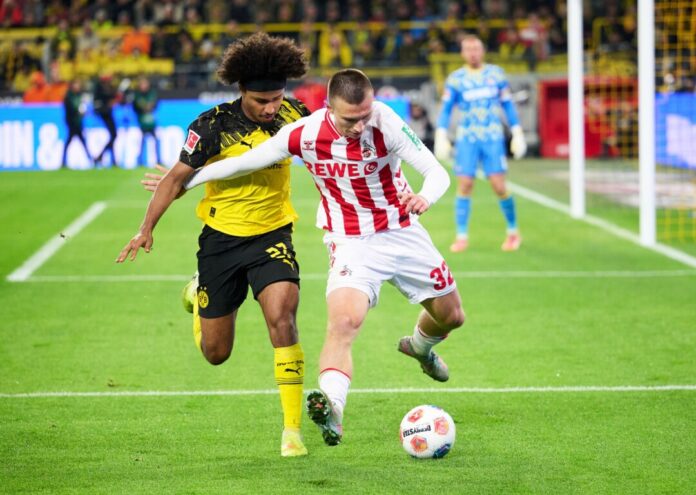 Glücklos gegen Köln: Karim Adeyemi (l).
