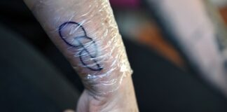 Bayer Leverkusen wirbt mit einer Tattoo-Aktion für Organspende. (Archivfoto)