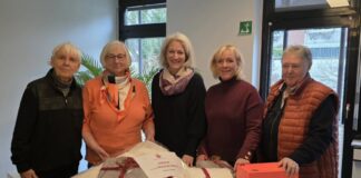 Spendenübergabe der Frauen Union Heiligenhaus an Eva-Maria Düring, SKFM (Mitte). Foto: FU Heiligenhaus