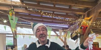 Sorgt für Kurzweil während die Kinder kreativ sind, Rolf Rang der Kobold von Rang und Namen, Bild: Alexander Heinz