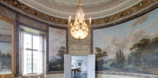 Cromford-Museum öffnet zur blauen Stunde Der Gartensaal im Herrenhaus. Foto: LVR ZMB/Stefan Arendt