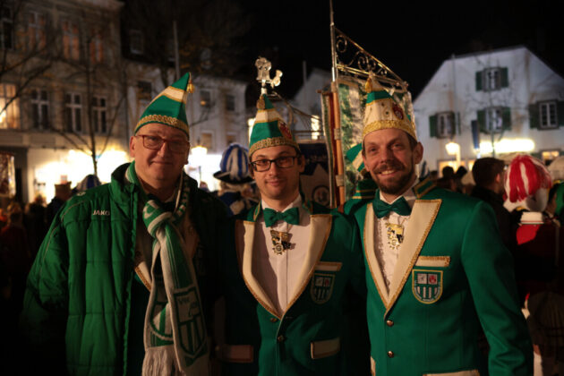 Nornert Lütgen, Markus Meier und Frank Stephan von den Spiesratzen Grün Weiss Ratingen, Bild: Alexander Heinz