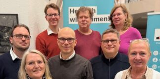 Mettmanner CDU-Fraktion startet in neue Wahlperiode Jan Schrod, Sigrid Nippe, Maximilian Bröhl, Fabian Kippenberg, Andreas Scherer, Christian Caspar und Heidi Hein-Kircher, Elke Rasch. Foto: CDU Mettmann