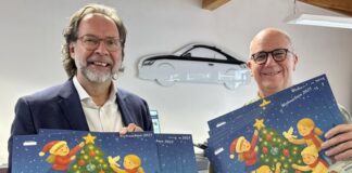 Lions-Adventskalender ist wieder da: “Es ist alles für einen guten Zweck” Lions-Präsident Andreas Rüther und Martin Bürgener freuen sich auf den Verkaufsstart. Foto: privat