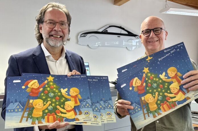 Lions-Präsident Andreas Rüther und Martin Bürgener freuen sich auf den Verkaufsstart. Foto: privat Lions-Präsident Andreas Rüther und Martin Bürgener freuen sich auf den Verkaufsstart. Foto: privat