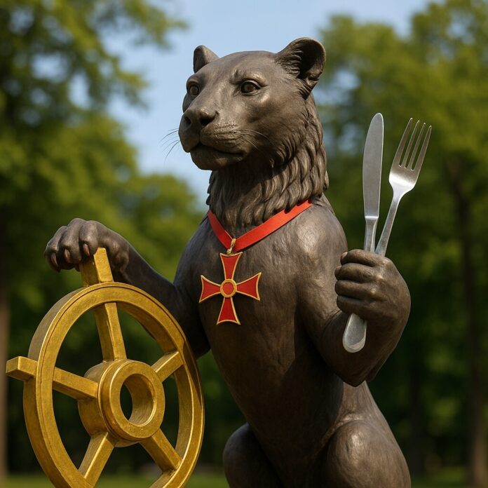 Symbolbild einer Ratinger Löwin, Zusammenstellung; Alexander Heinz