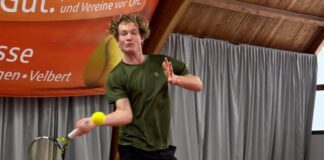 NBV-Spieler Matthieu Wehner zählt zu den stärksten Spielern des Netzballvereins. Bald geht es für ihn an eine Uni in Hawaii, wo er ein Stipendium erhalten hat. Foto: NBV