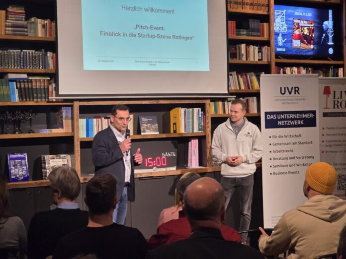 Kakan Cetin und Louis Steininger stellen neues Format für die Gründerszene in Ratingen vor, Bild: Alexander Heinz
