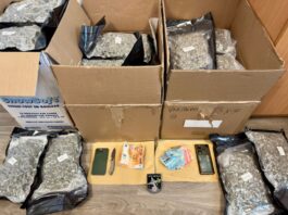 Nach Unfall auf der A3: Polizei findet kiloweise Drogen in Transporter Verbotene Ladung: 31 Kilo Marihuana im Laderaum des Transporters. Foto: Polizei