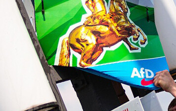 Ein Plakat der AfD hängt an einem Mast. Foto: pixabay Ein Plakat der AfD hängt an einem Mast. Foto: pixabay