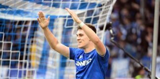 Karlsruhe jubelt spät - hier beim Ausgleich durch Marcel Beifus.