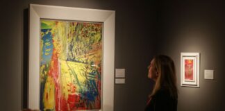 Das Bild «U.L.» von Gerhard Richter ist das teuerste Werk auf der Messe.